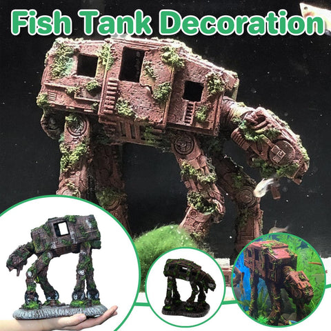 Aquascape Car Theme Fish Tank Ornament, 12 x 7 x 14 cm, Resin Aquarium Decor - SuperSaverAU - view 1