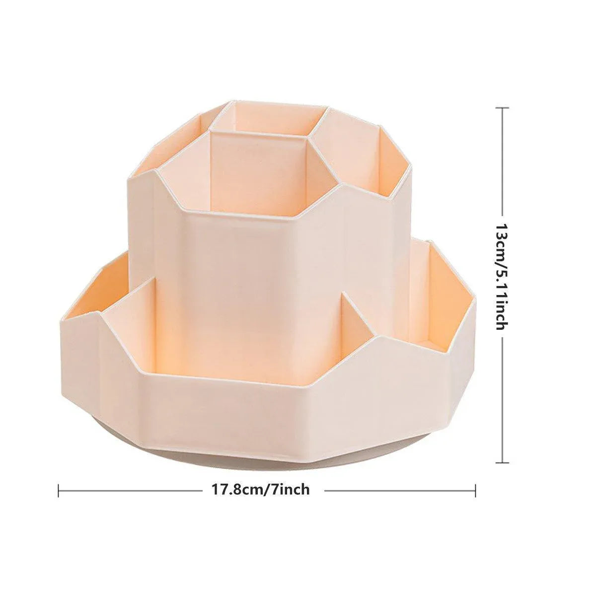 Premium 360° Rotating Pen Holder – 9 Compartments
