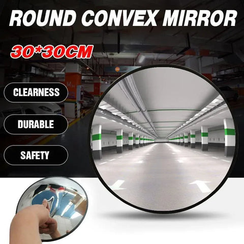 Premium Round Convex Mirror with 130° Wide View - 30cm