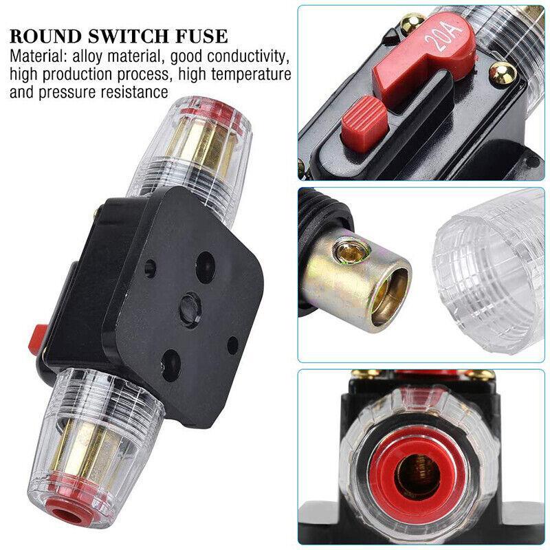 Premium 50A IP67 Dual Battery Manual Reset Circuit Breaker 12V 24V