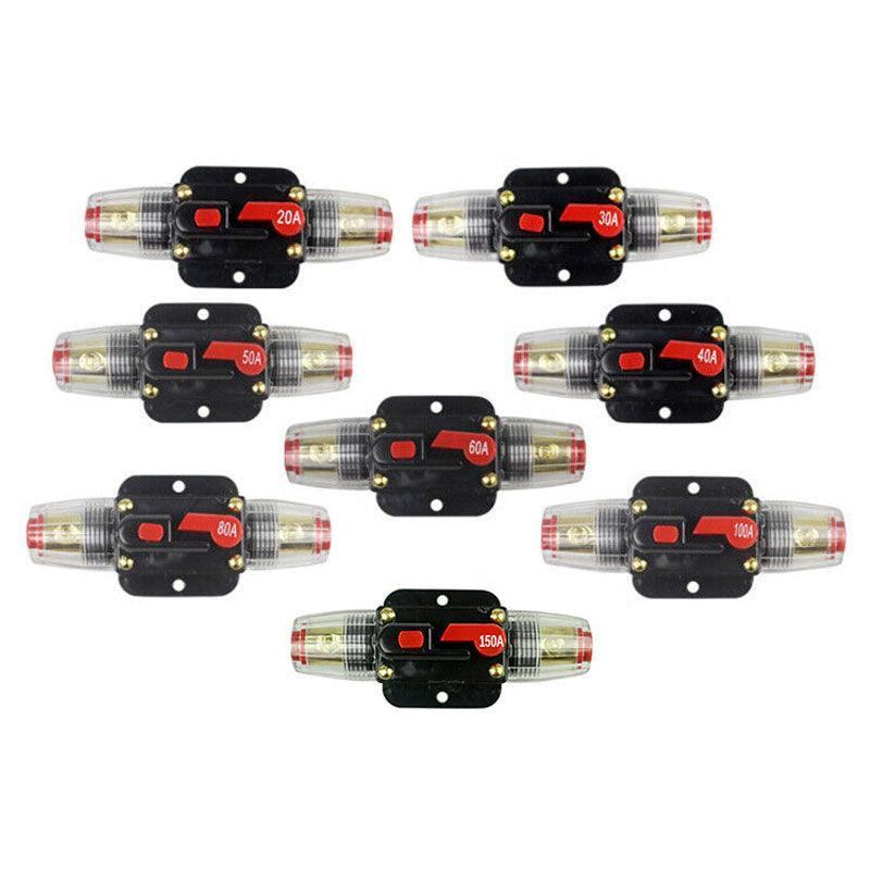 Premium 60A IP67 Dual Battery Manual Reset Circuit Breaker 12V 24V