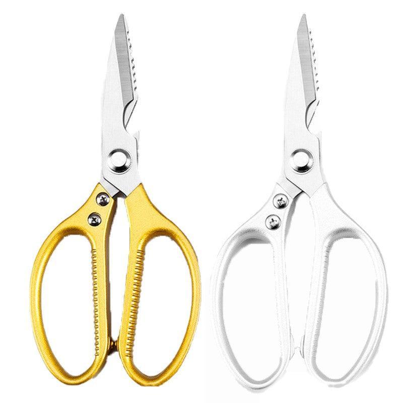 Premium Japanese Kitchen Scissors – Silver Stainless Steel 2 Pack