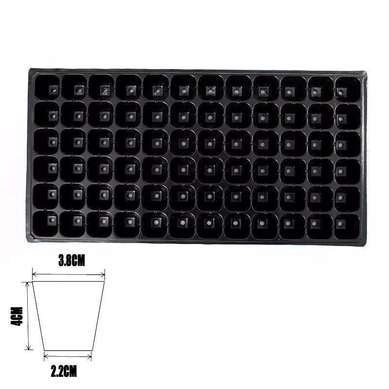 72-Cell Seedling Trays - 54x28x4 cm, Durable PVC, Reusable, Perfect for Vegetables - SuperSaverAU - view 3