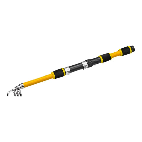 Premium Telescopic Fishing Rod - Yellow, 1.8m