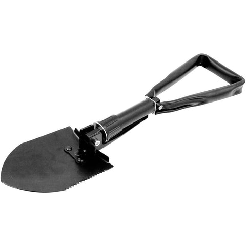 Premium 4-in-1 Folding Survival Shovel Camping Tool - Black