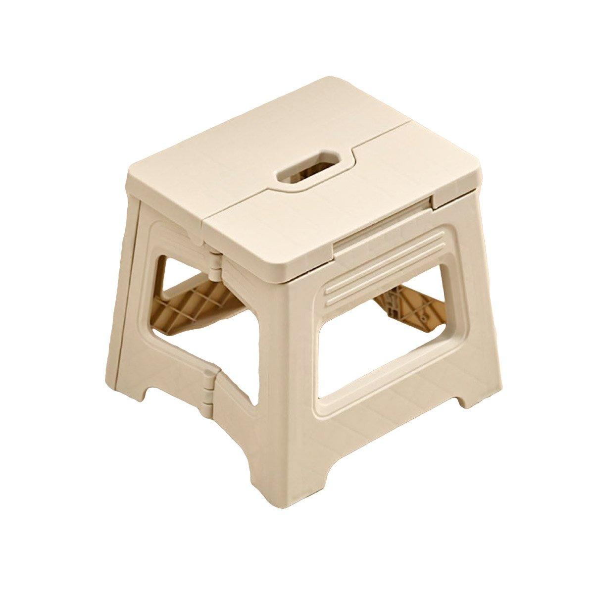 Premium Yellow Portable Adjustable Folding Plastic Stool Retractable Outdoor Chair