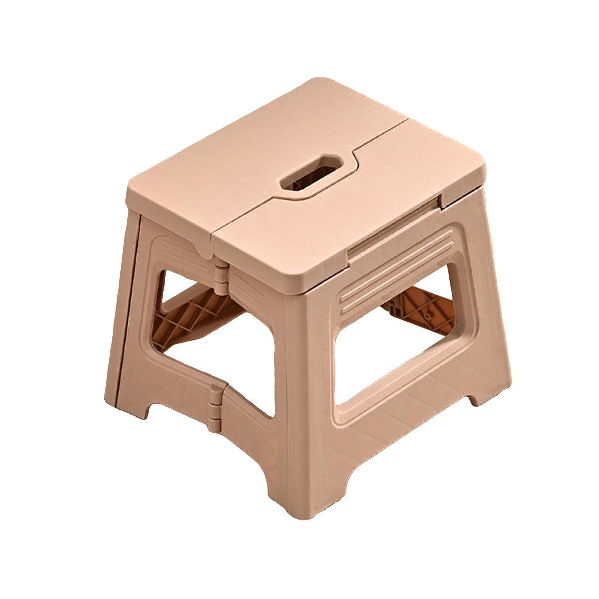 Premium Yellow Portable Adjustable Folding Plastic Stool Retractable Outdoor Chair