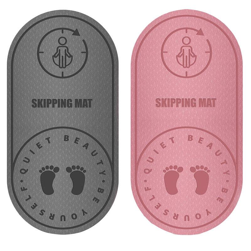 Jump Rope Mat 126cm x 60cm - Soundproof, Shock Absorbing, Eco-Friendly, Anti-Slip - Grey - SuperSaverAU - view 2