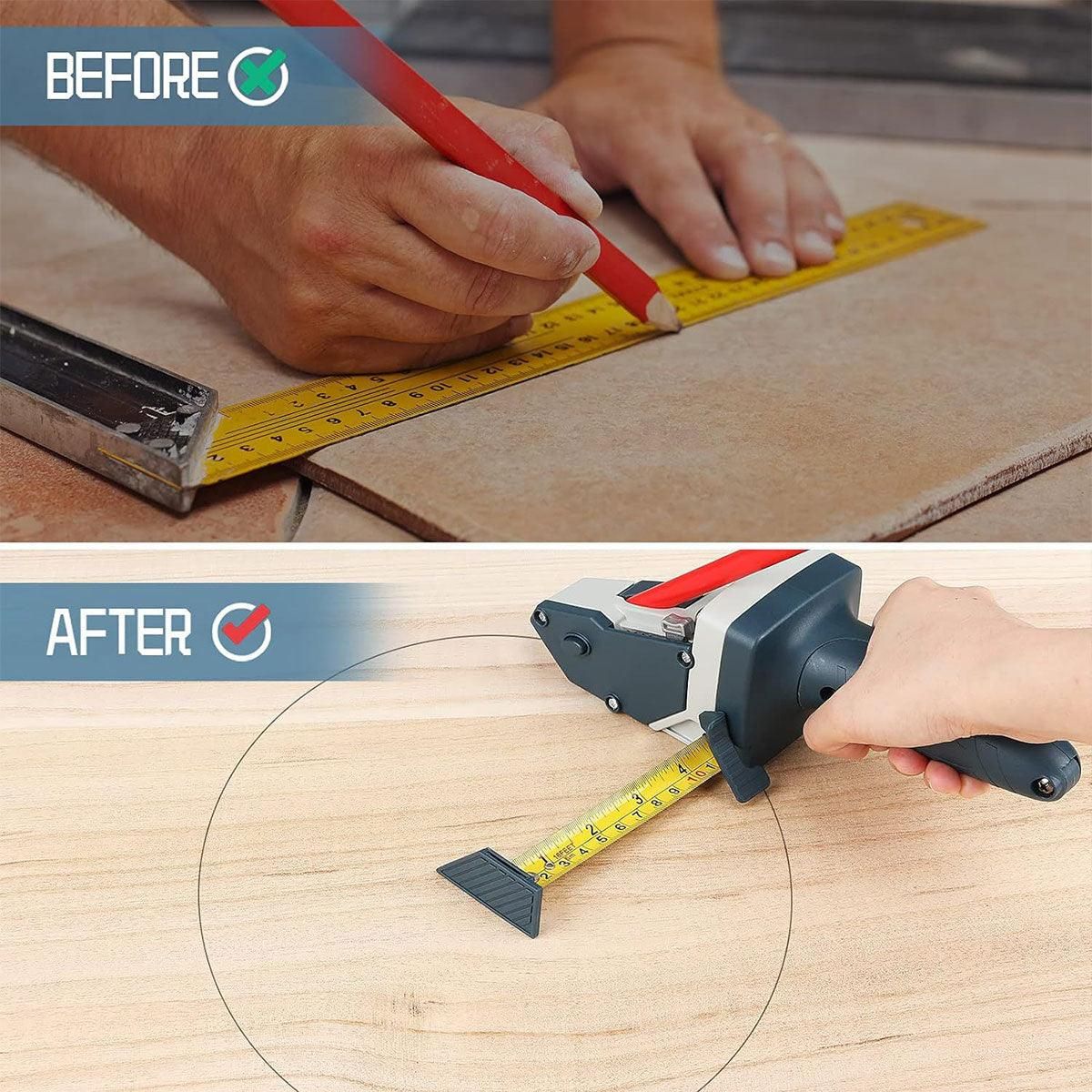 Premium Drywall Gypsum Board Cutter with 5m Tape Measure