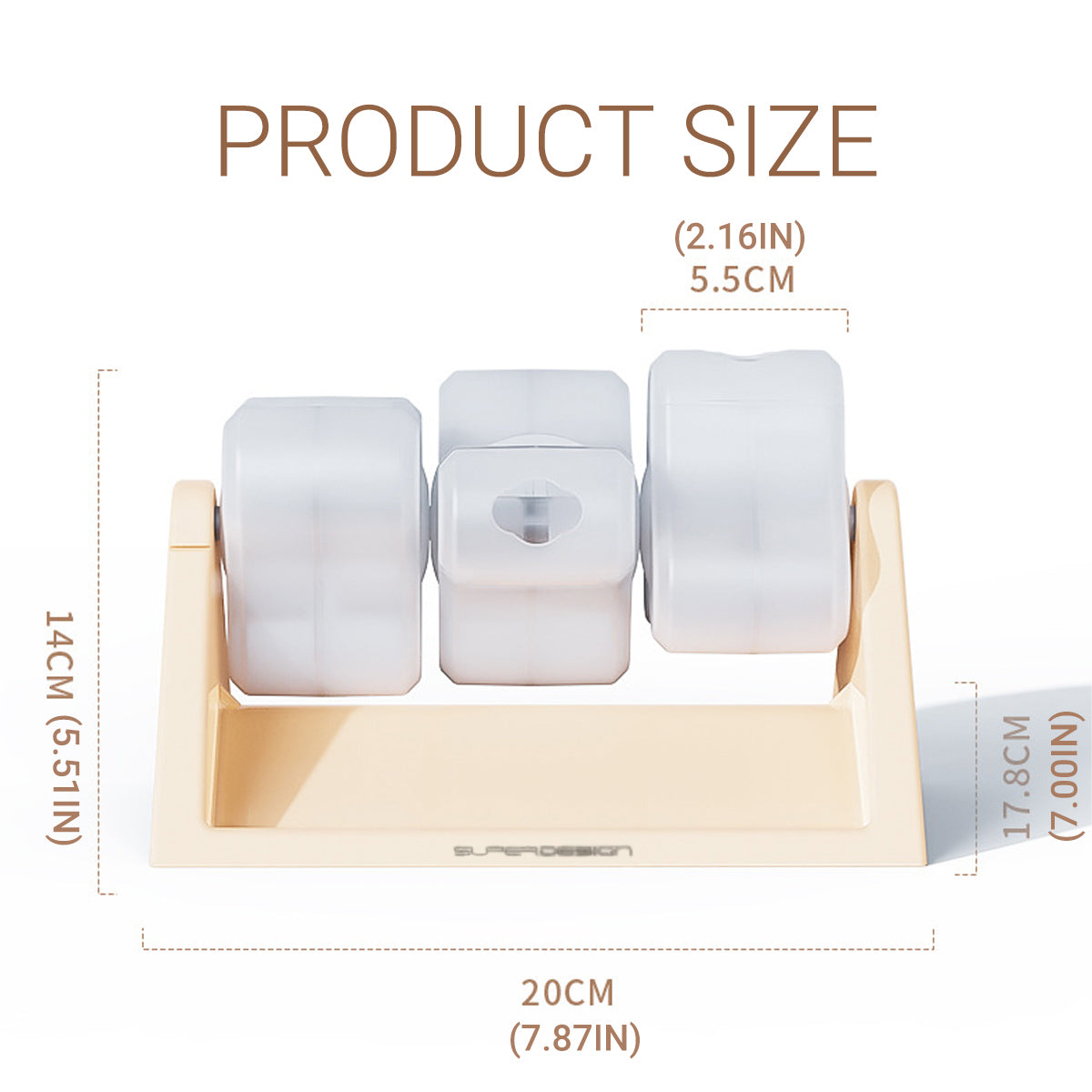 Cat Puzzle Feeder Toy - Rotating Leaky Food Dispenser for Snacks, 20 × 14 × 17.8 cm - SuperSaverAU - view 3