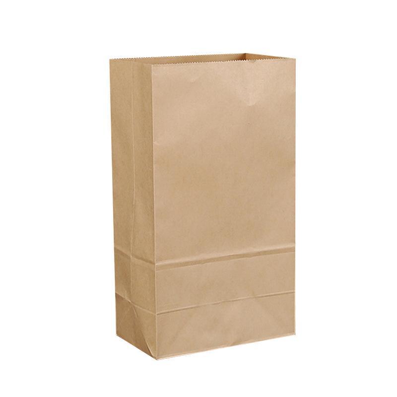 500PCS Kraft Food Paper Bags Brown Flat Bottom Lunch Bags Party Favour Bag - 500PCS-25*14*33CM - SuperSaverAU - view 8