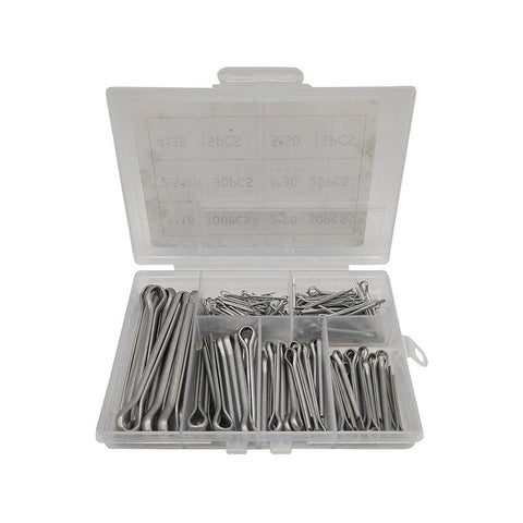 Premium 230 Piece Galvanised Cotter Pin Assortment Set
