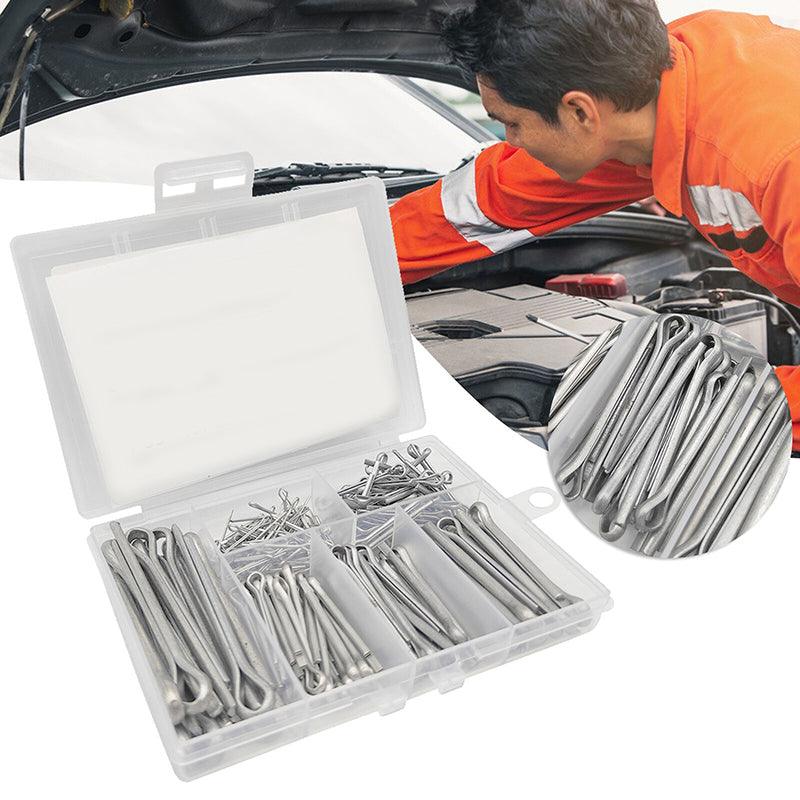 Premium 230 Piece Galvanised Cotter Pin Assortment Set