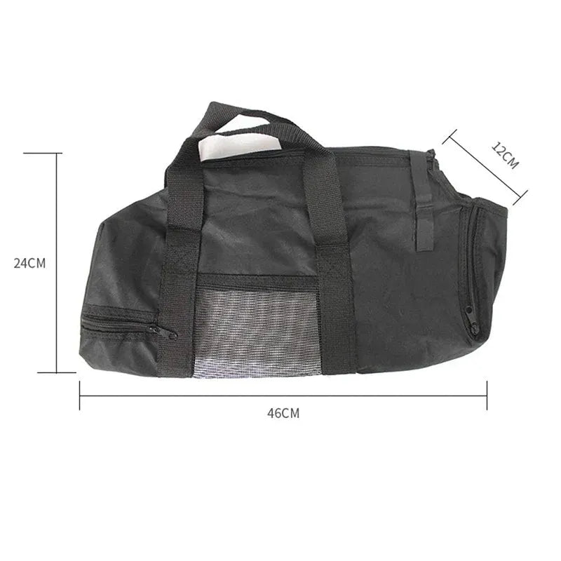 Premium Black Cat Grooming Restraint Bath Bag for Washing & Nail Trimming