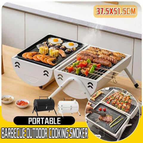 Grillz Portable Charcoal BBQ Grill - Lightweight, 3-5 Person, Outdoor Cooking - SuperSaverAU - view 1