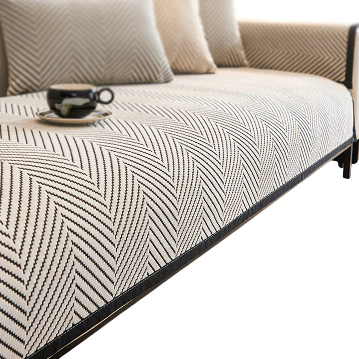 Premium 70x210cm Non Slip Sofa Cushion Cover Couch Protector Seat Slipcover Pad