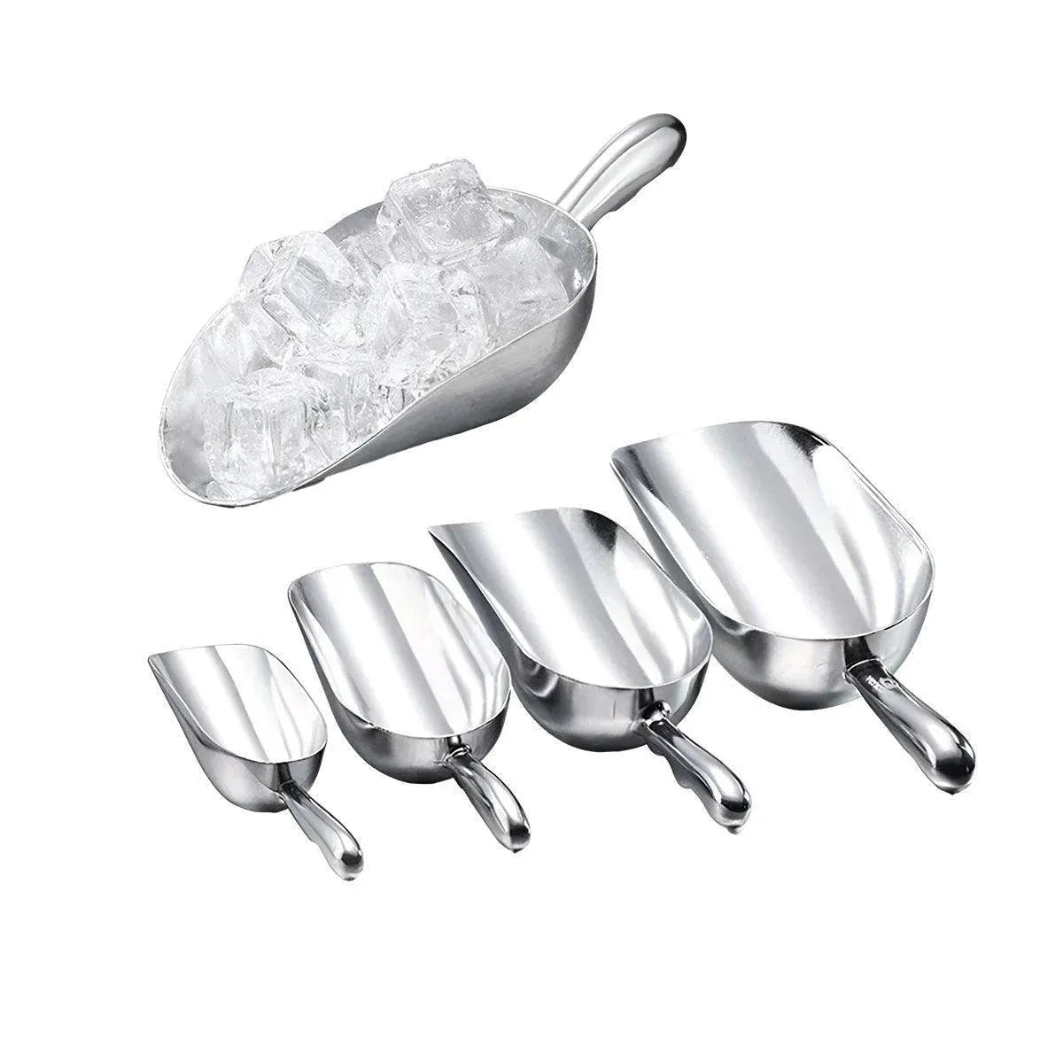 Premium Cast Aluminium Ice and Food Scoop – Large