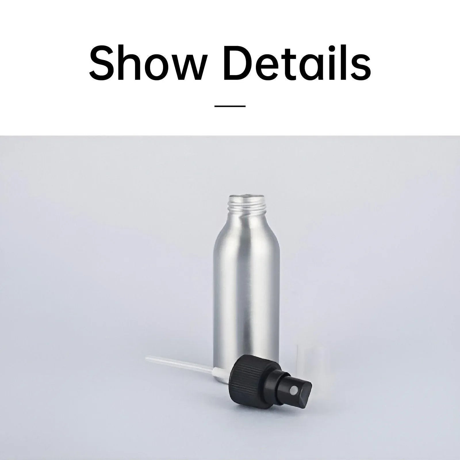 Premium 10pcs 150ml Aluminium Fine Mist Spray Bottles Refillable Travel Sprayers