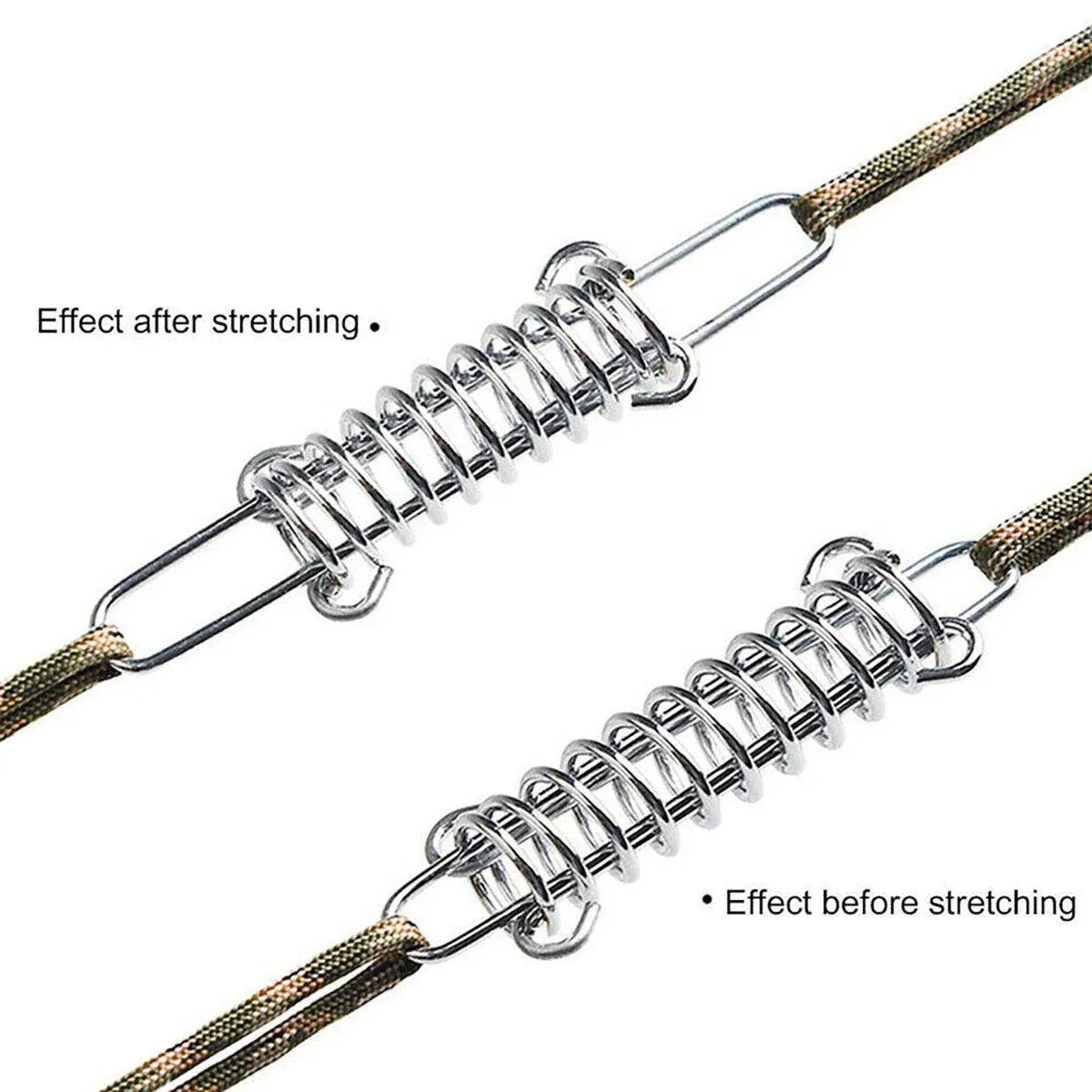 Premium Camping Tent Spring Rope Buckles - 5 Pair