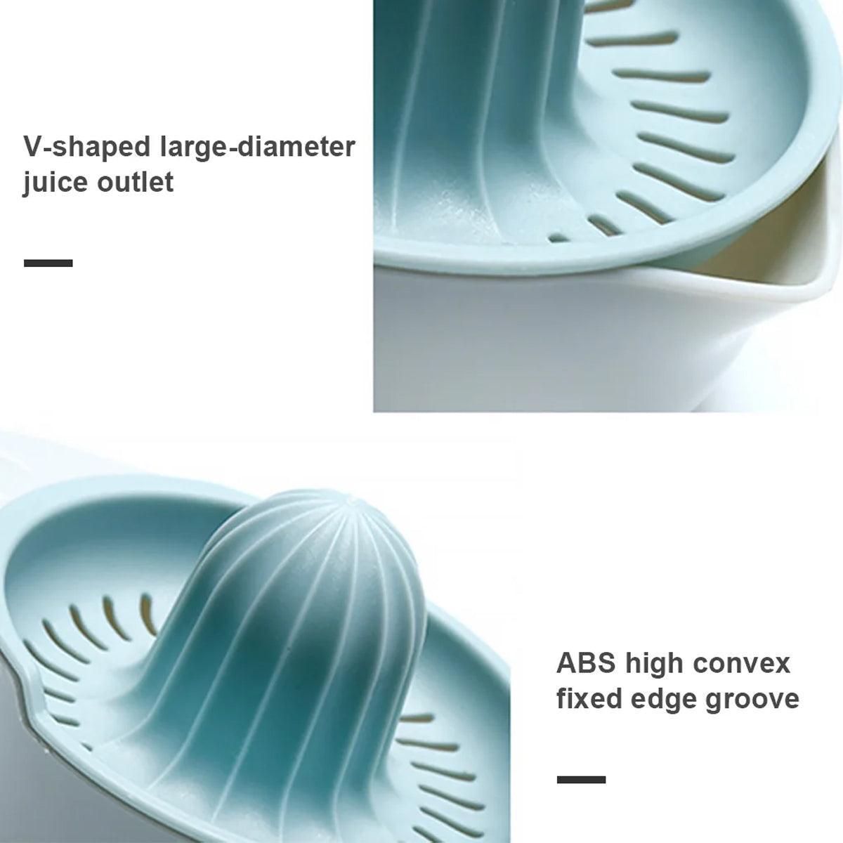 Premium Manual Lemon Juicers – Blue & White 2 Pack