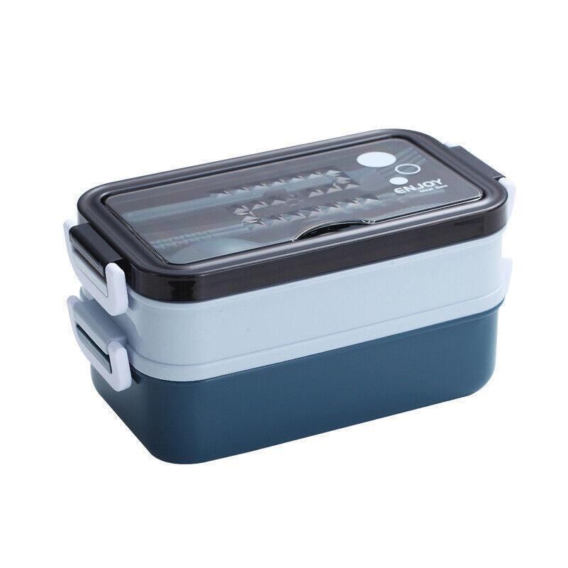 Bento Box Lunch Containers Food Microwave Stainless Portable Dinnerware Au - Green - SuperSaverAU - view 6