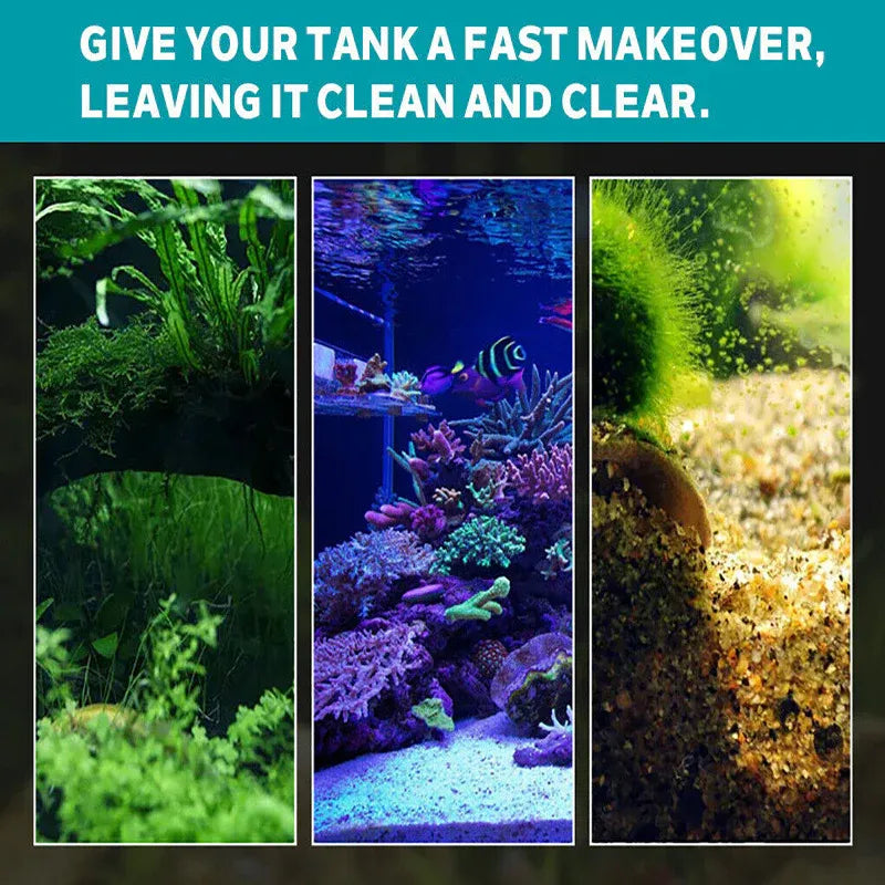 Premium 304SS Aquarium Algae Scraper with 10 Blades - 65cm