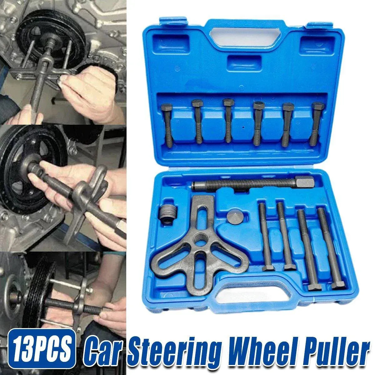 Premium 13 Piece Steering Wheel Puller Removal Tool Kit