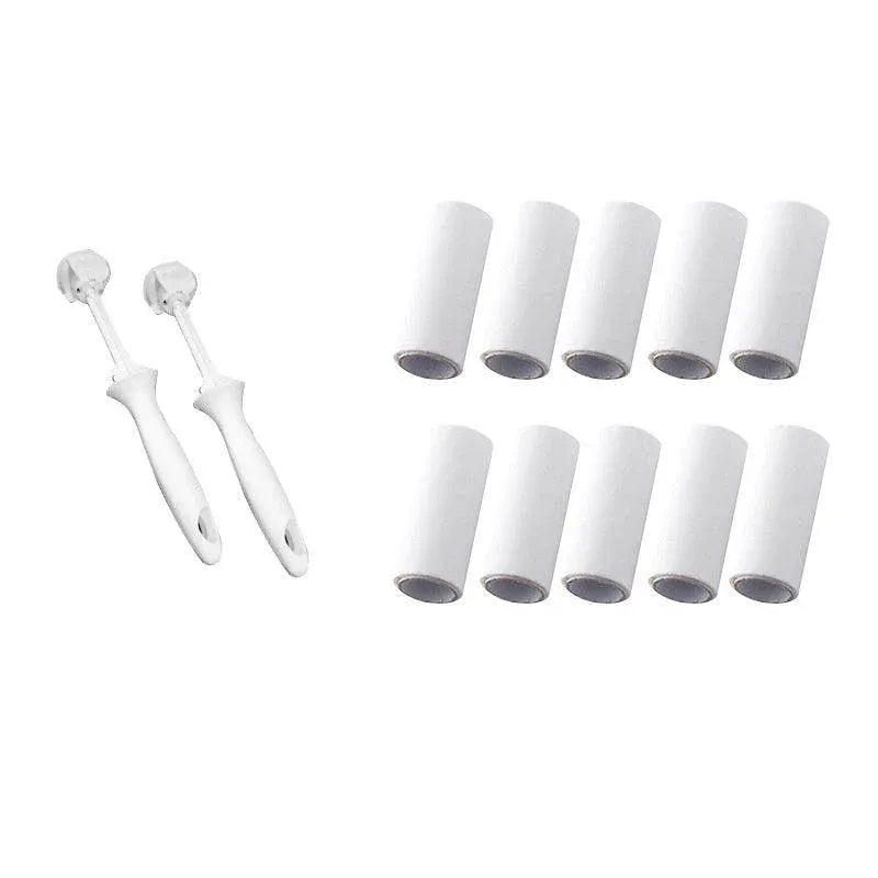 Premium Lint Roller Set with 2 Handles & 10 Refill Rolls
