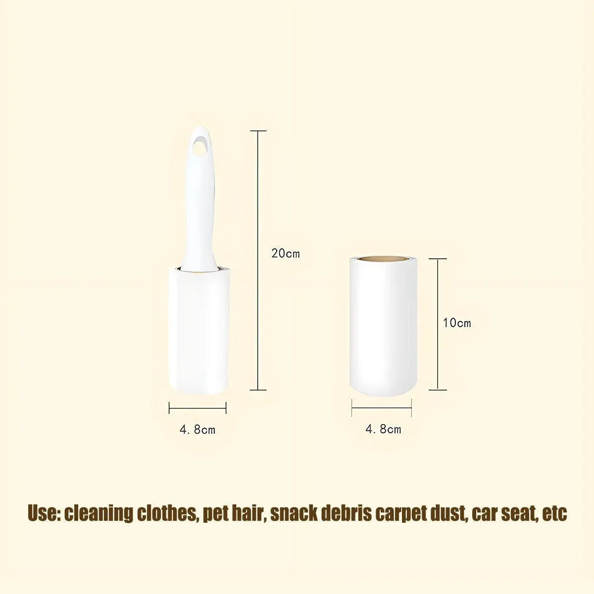 Premium Lint Roller Set with 2 Handles & 10 Refill Rolls