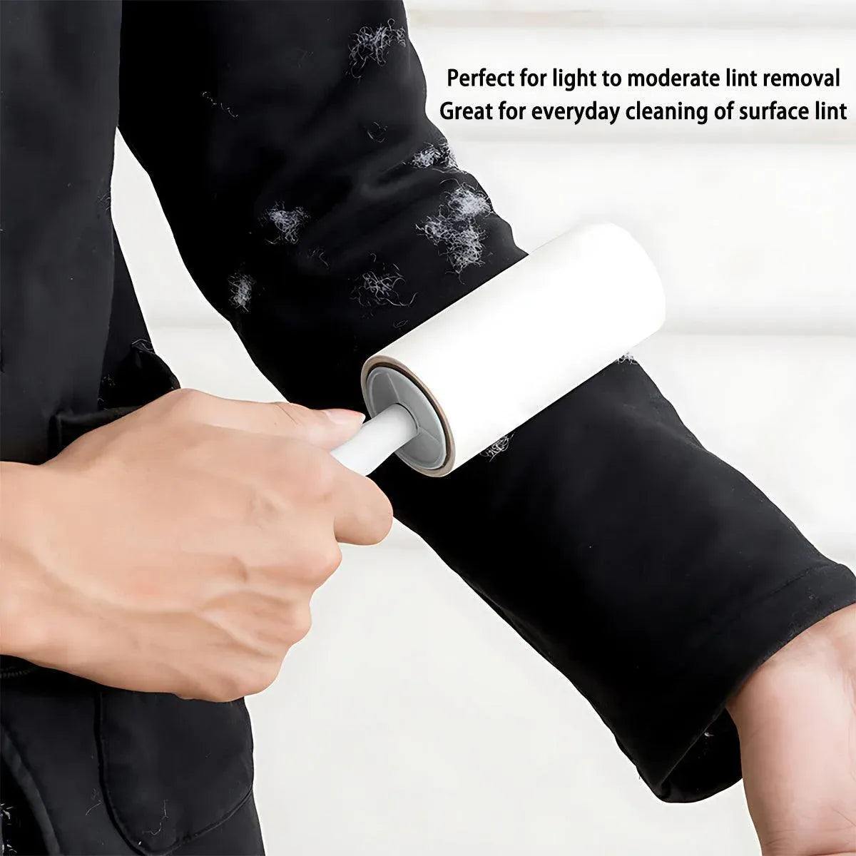 Premium Lint Roller Set with 2 Handles & 10 Refill Rolls