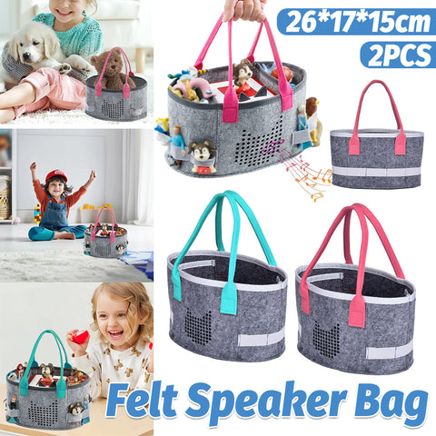 Premium Felt Doll Storage Bags – 2 Pack