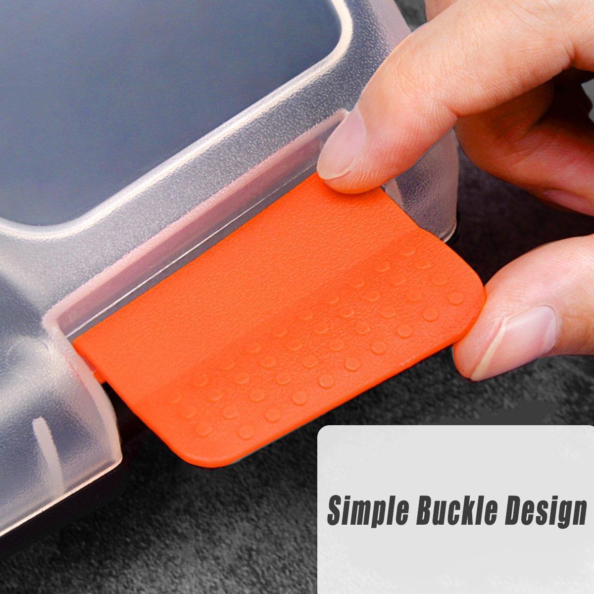 Premium Clear Plastic Storage Organiser Box with Adjustable Compartments - BF-312