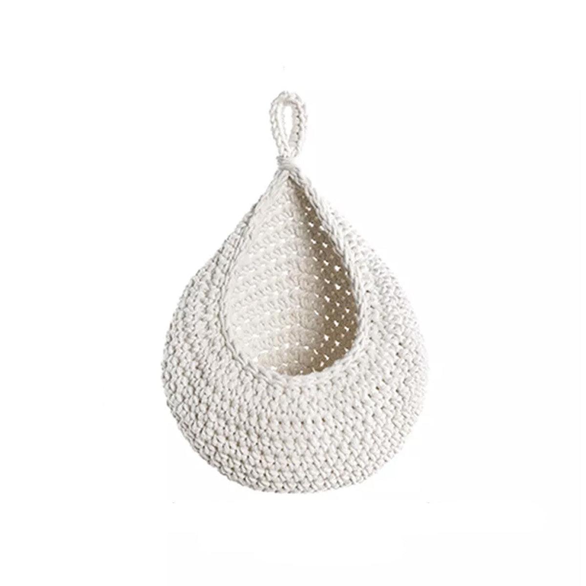 Premium Cotton Rope Wall Hanging Storage Basket – Max 35 x 30cm