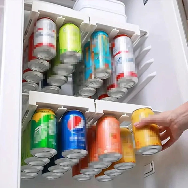 Premium Refrigerator Hanging Can Organiser – 8 Can Capacity