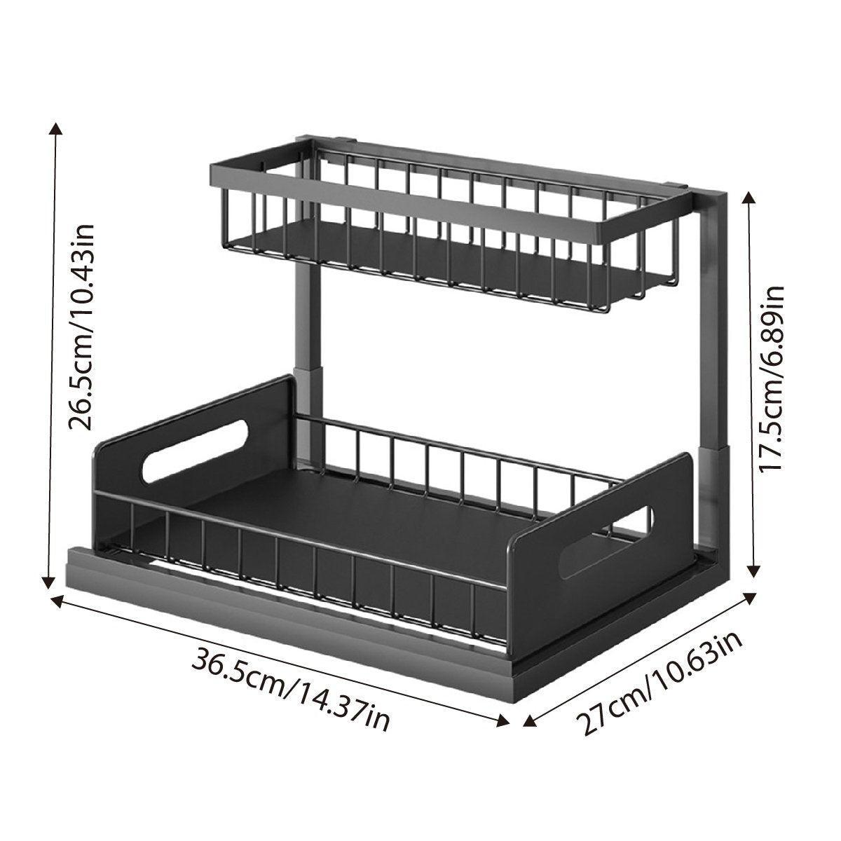 Removable Kitchen Storage Rack with Drawer Basket Organizer - SuperSaverAU - view 3