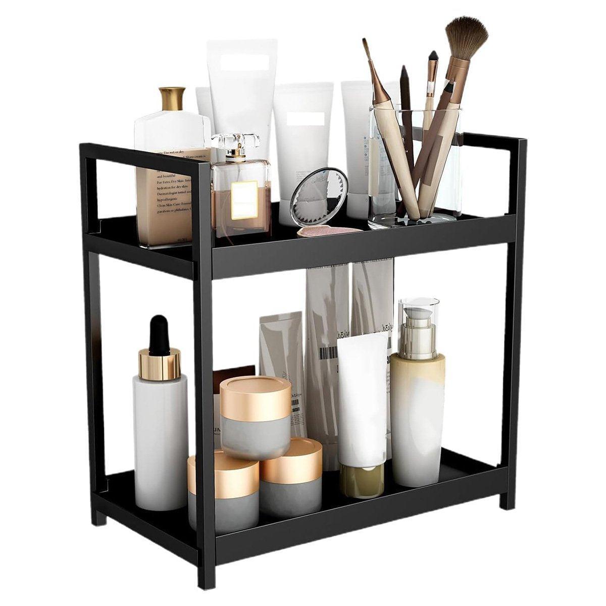 Premium Multi-Layer Cosmetic Storage Rack – White