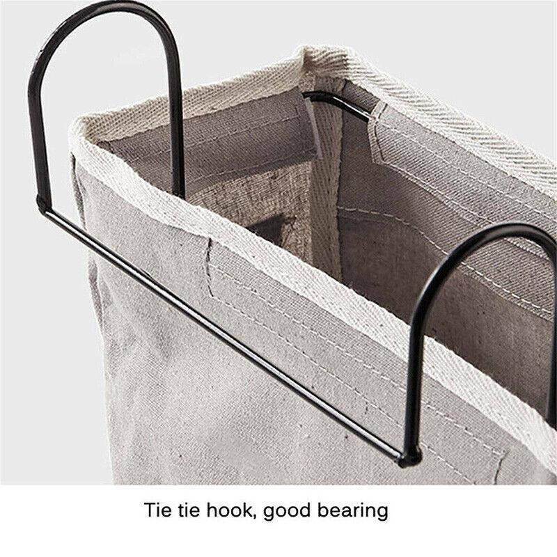 Premium Hanging Canvas Bedside Storage Caddy - Light Green, 30 x 26 x 11cm