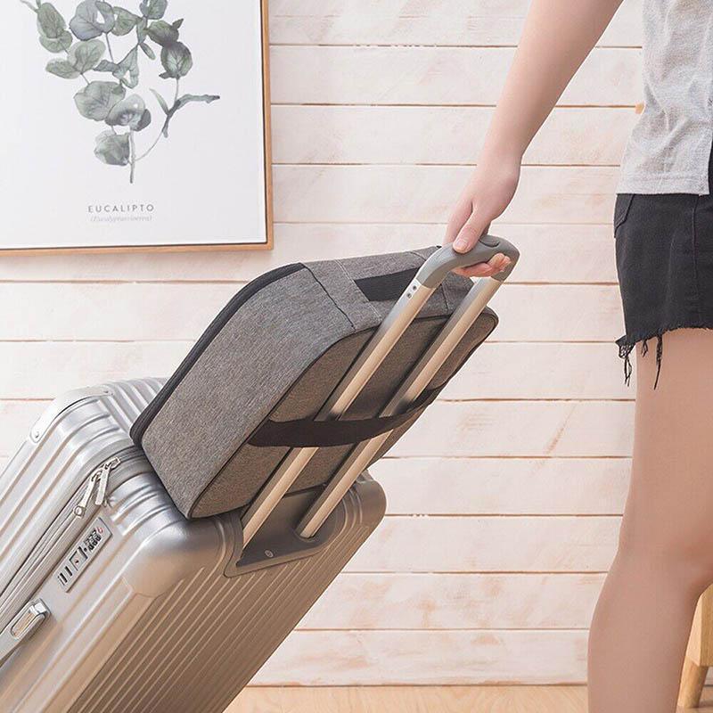 Navy Multi-Layer Document Storage Bag, 3 Layers, 37*10*28cm, Oxford Fabric - SuperSaverAU - view 4