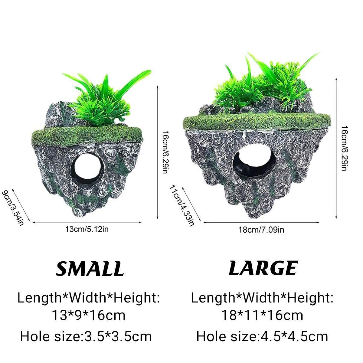 Hoverstone Decoration for Fish Tank Aquascape - Natural Rock, Large 18*11*16cm - SuperSaverAU - view 3