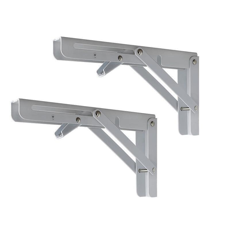 Traderight Table Bracket Folding Stainless Steel 150KG Wall Shelf Bench 2PCS - Black 20in - SuperSaverAU - view 6