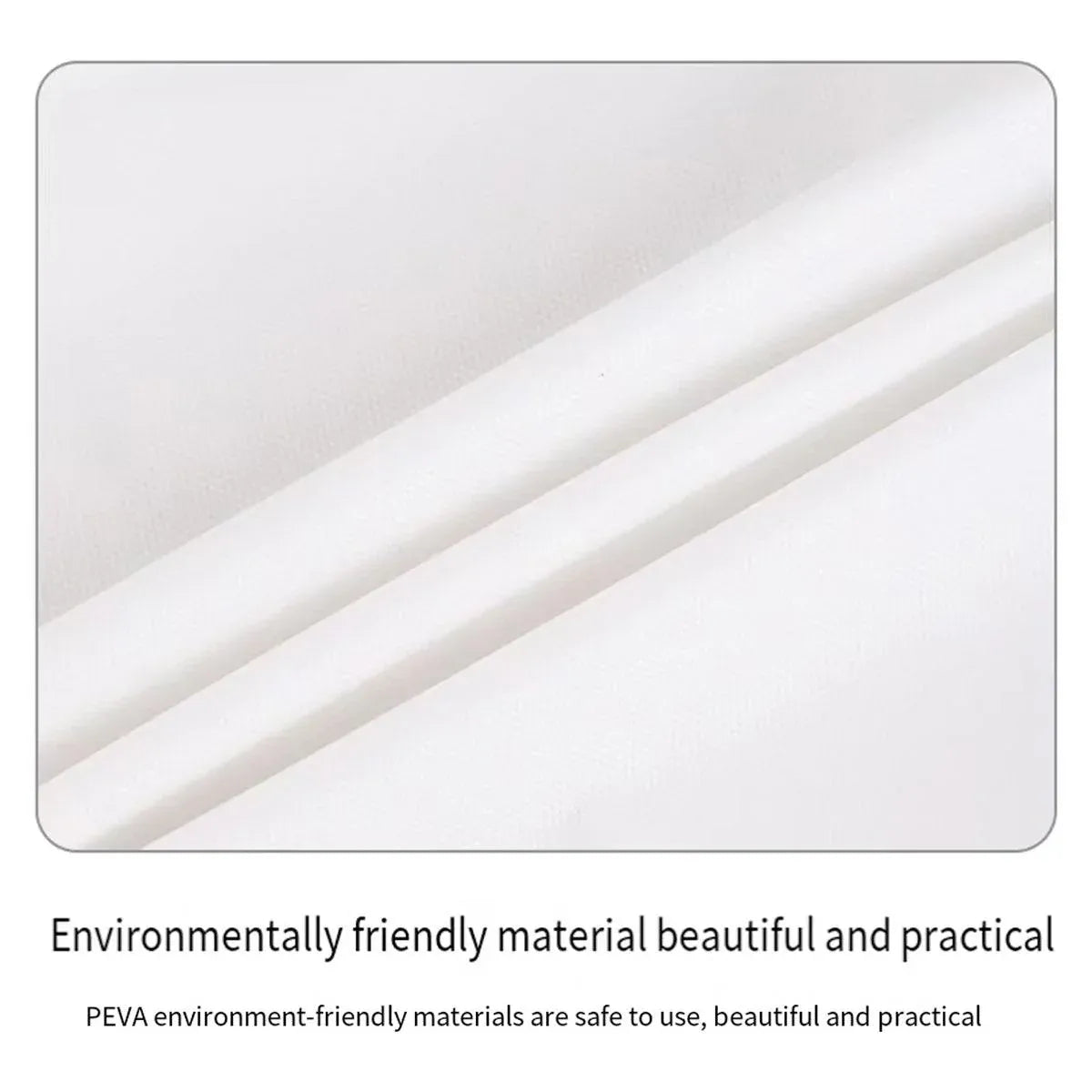 Premium Round PEVA Tablecloths – White 213cm, 10 Pack