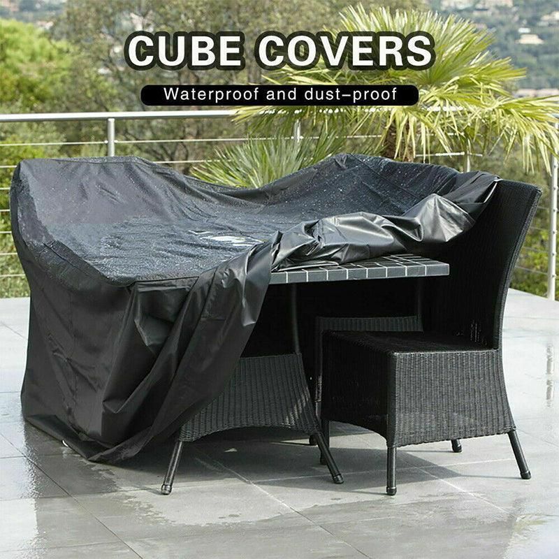 Premium Waterproof Outdoor Furniture Cover – Black 120 x 120 x 74cm