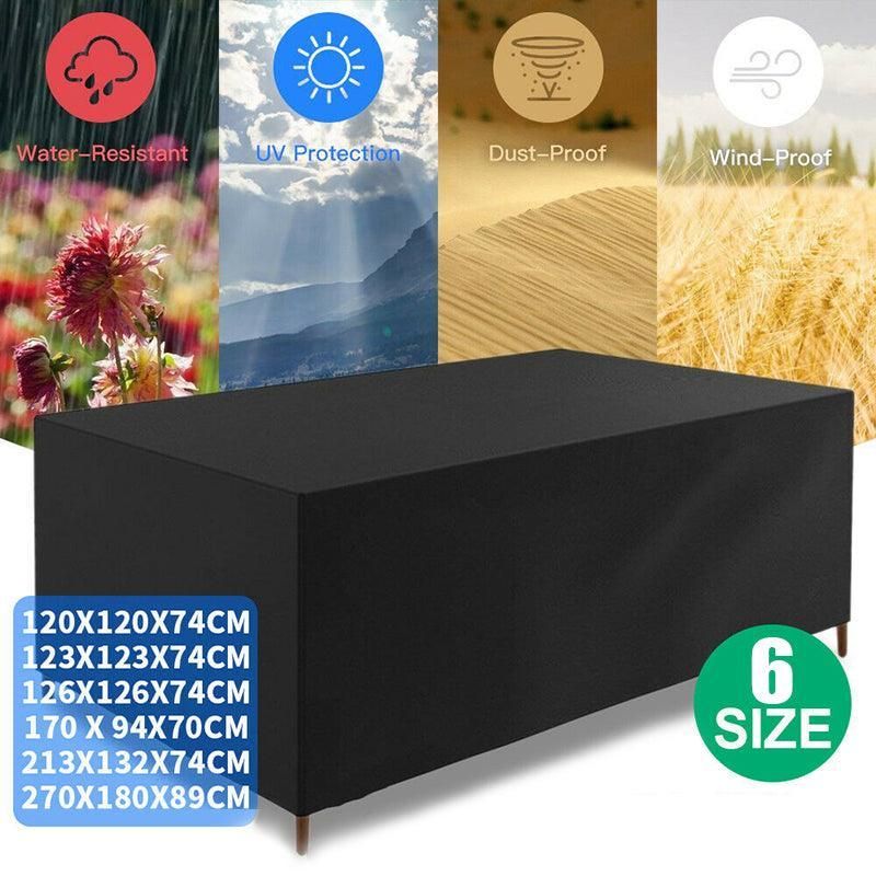 Premium Waterproof Outdoor Furniture Cover – Black 120 x 120 x 74cm