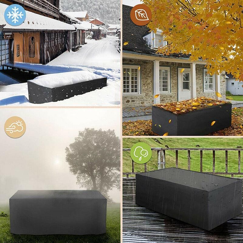 Premium Waterproof Outdoor Furniture Cover – Black 120 x 120 x 74cm