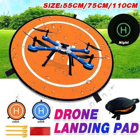 DJI Drone Landing Pad 110CM Fast-Fold Helipad for Mavic Pro - Blue & Orange - SuperSaverAU - view 1