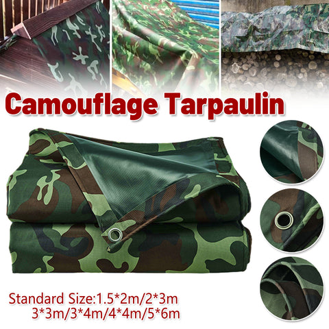 Premium Camouflage PVC Tarpaulin Tarp – 3 x 3m