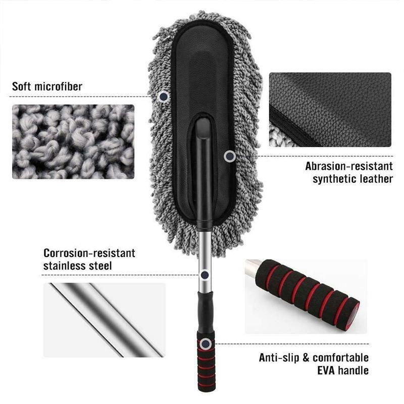 Premium Telescopic Microfibre Car Wash Duster Brush