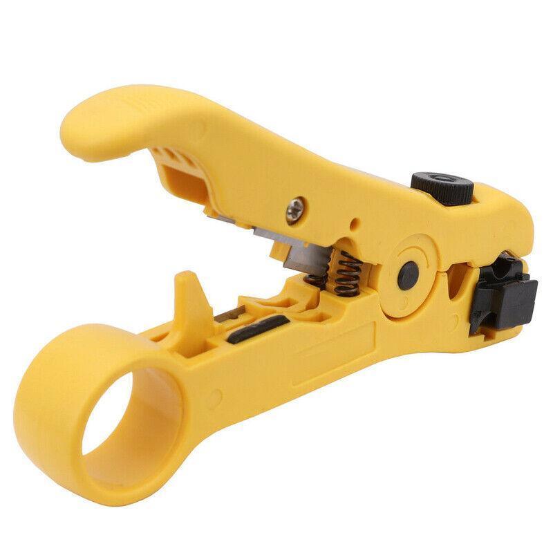 Premium 2 Piece Coaxial Cable Crimper & Stripper Kit for RG6 RG59 RG11