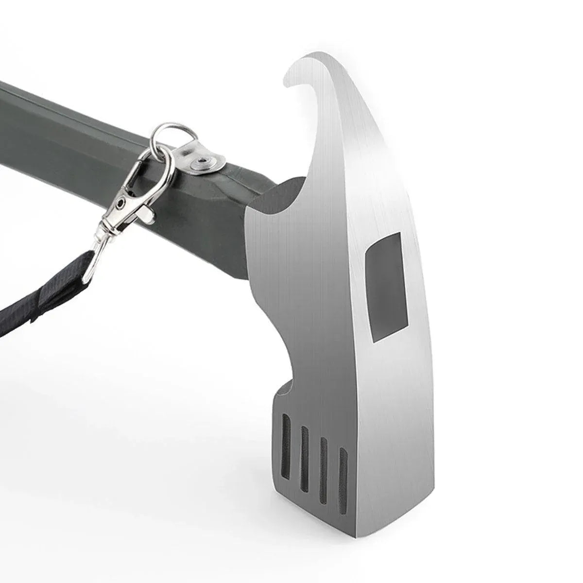 Premium Camping Hammer with Stake Puller & Rubber Grip - Blue