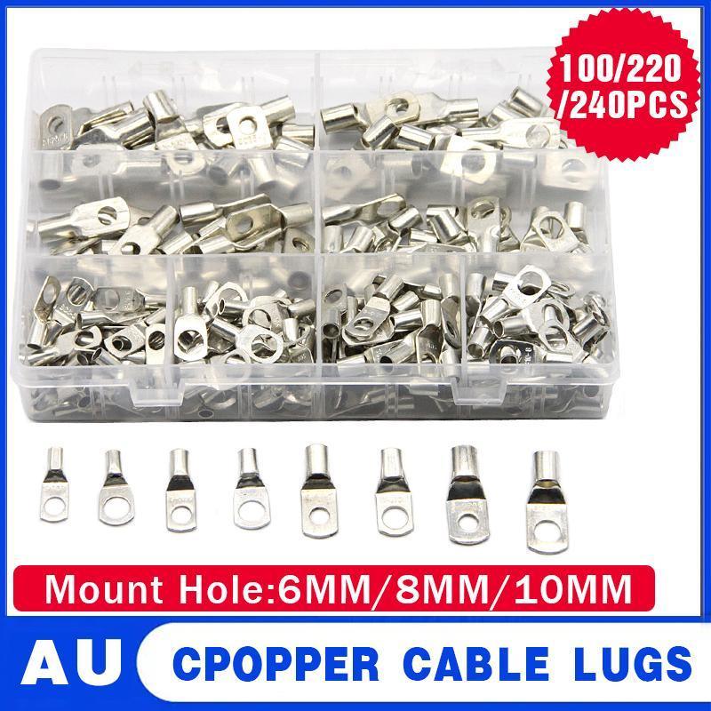 Premium 4WD Tinned Copper Cable Lug & Heat Shrink Kit - 240pc SC4-SC25